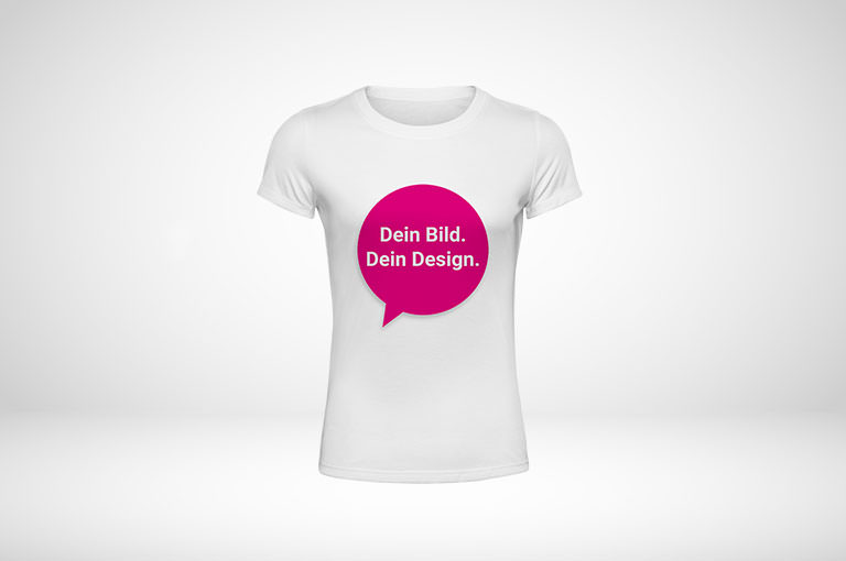 Damen-T-Shirts online gestalten und blitzschnell drucken!