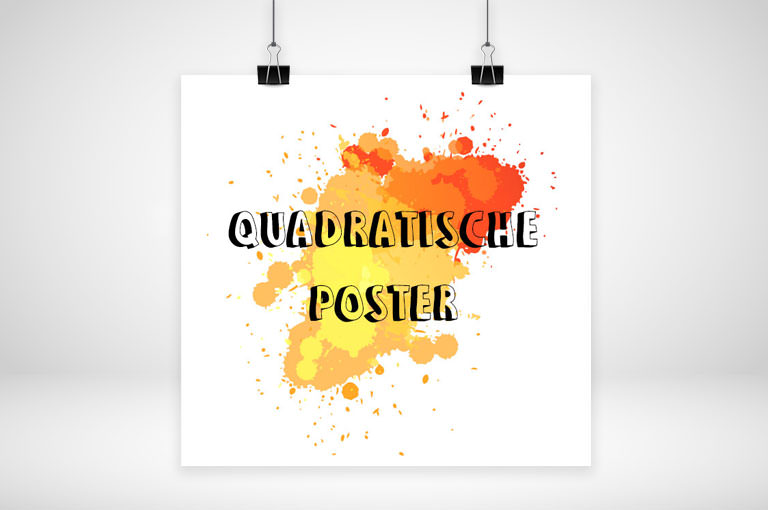Poster quadratisch Online bestellen