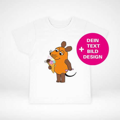 Die Maus©-Kinder-Shirts ganz einfach online gestalten und schnell drucken!