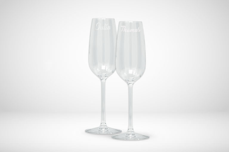 Gestalten Sie jetzt Ihren eigenes Sektglas online!