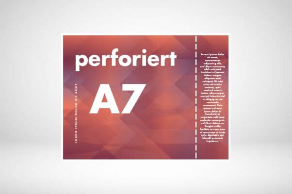 A7 perforiert drucken | printonline24.com