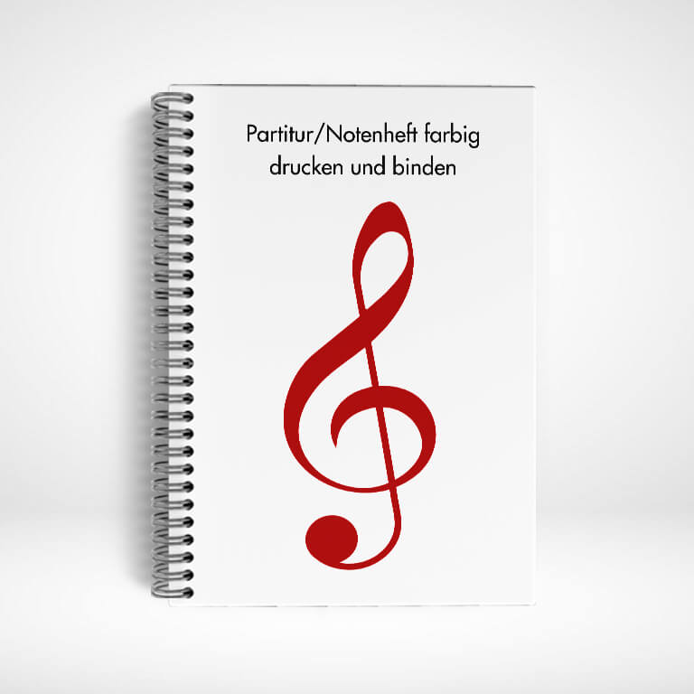 Noten drucken farbig | printonline24.com