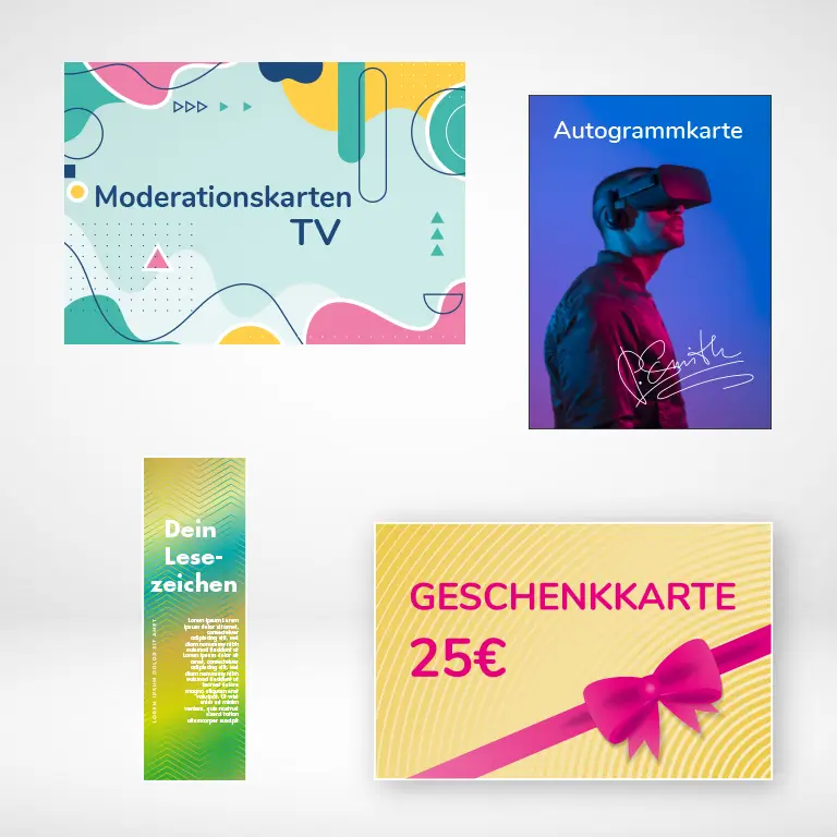 Diverse Karten drucken | printonline24.com