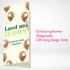 Einladung Klappkarten DIN-Lang drucken lassen einseitig oder beidseitig auf verschiedenen Papiersorten. Einladung Klappkarten DIN-Lang online gestalten und bestellen bei PrintOnline24.
