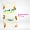 Einladungskarten DIN Lang drucken lassen auf verschiedenen Papierstärken. Einladungskarten DIN Lang selbst online gestalten und bestellen.