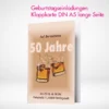 Geburtstagseinladungen Klappkarten A5 drucken lassen und selbst online gestalten.