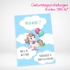 Geburtstagseinladungen Karten A7 drucken und bestellen.