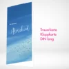 Trauerkarten Klappkarten DIN-Lang drucken und online bestellen.