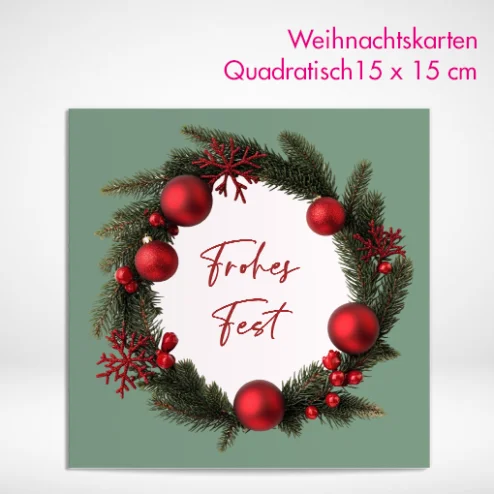 Weihnachtskarten quadratisch drucken lassen. Weihnachtskarten quadratisch 15 x 15 cm selbst online gestalten und bestellen.