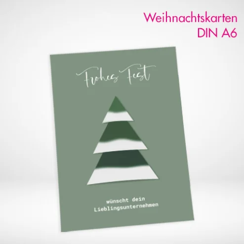 Weihnachtskarten A6 drucken und bestellen. Weihnachtskarten A6 selbst online gestalten und drucken lassen.