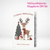 Weihnachtskarten Klappkarten B6 drucken und bestellen. Weihnachtskarten Klappkarten B6 online gestalten und drucken lassen.