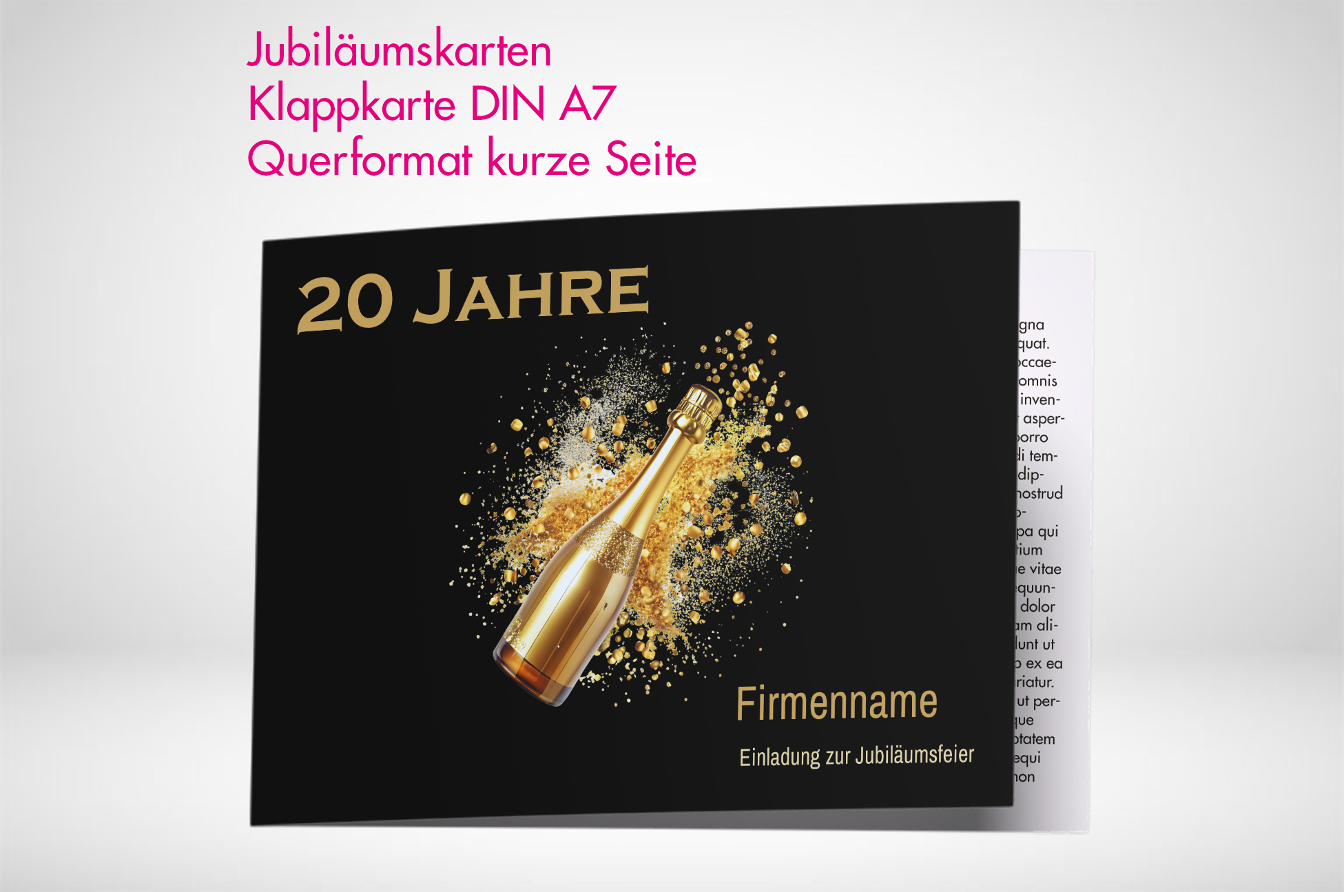 Jubiläumskarte-A7-Klappkarte-drucken-lassen-printonline24