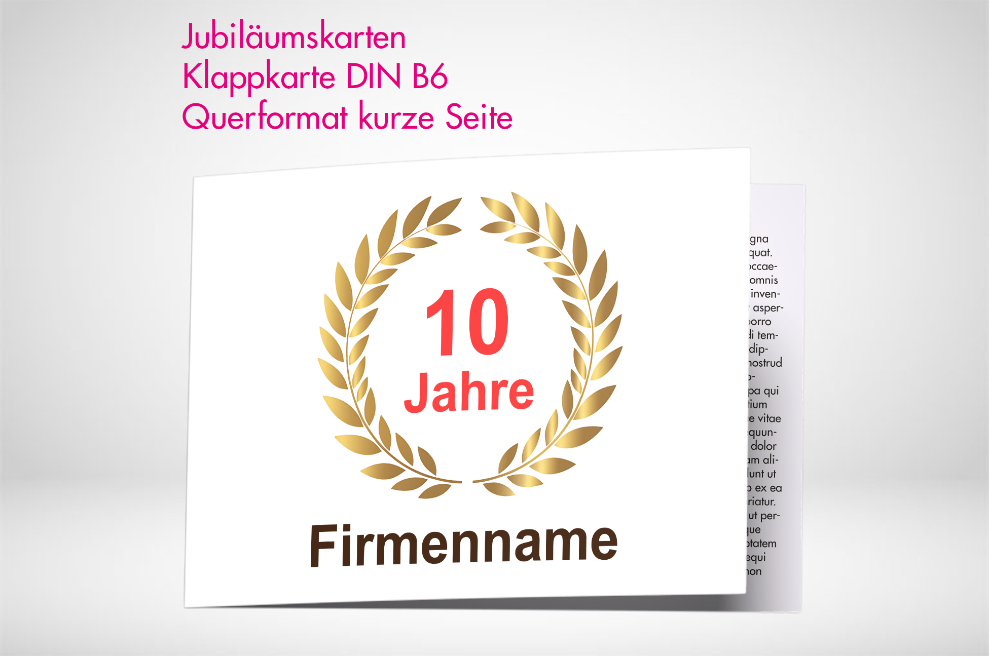 Jubiläumskarte-B6-Klappkarte-drucken-lassen-printonline24