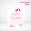 Jubiläumskarten A5 drucken lassen und bestellen. Jubiläumskarten A5 selbst online gestalten und drucken.