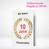 Jubiläumskarten Klappkarten B6 drucken lassen. Eigene Jubiläumskarten Klappkarten B6 online gestalten und drucken.