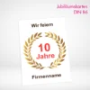 Jubiläumskarten B6 drucken lassen auf verschiedenen Papierstärken. Jubiläumskarten B6 selbst online gestalten und bestellen.