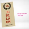 Jubiläumskarten DIN Lang drucken Hochformat oder Querformat. Eigene Jubiläumskarten DIN Lang selbst online gestalten und bei PrintOnline24 bestellen.