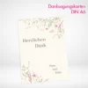Danksagungskarten A6 drucken und bestellen. Danksagungskarten A6 selbst online gestalten und drucken lassen.