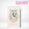 Danksagungskarten Klappkarten A7 drucken lassen. Danksagungskarten Klappkarten A7 online gestalten und bestellen.