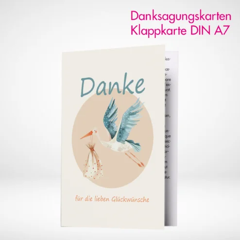 Danksagungskarten Klappkarten A7 drucken lassen. Danksagungskarten Klappkarten A7 online gestalten und bestellen.