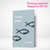 Danksagungskarten Klappkarten B6 drucken und bestellen. Danksagungskarten Klappkarten B6 selbst online gestalten und drucken lassen.