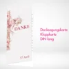 Danksagungskarten Klappkarten DIN-Lang drucken und bestellen. Danksagungskarten Klappkarten DIN-Lang selbst online gestalten und drucken lassen.