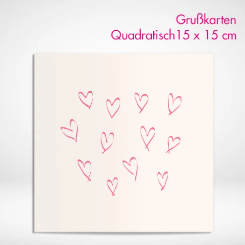 Grußkarten quadratisch drucken und bestellen. Grußkarten quadratisch selbst online gestalten und drucken lassen.