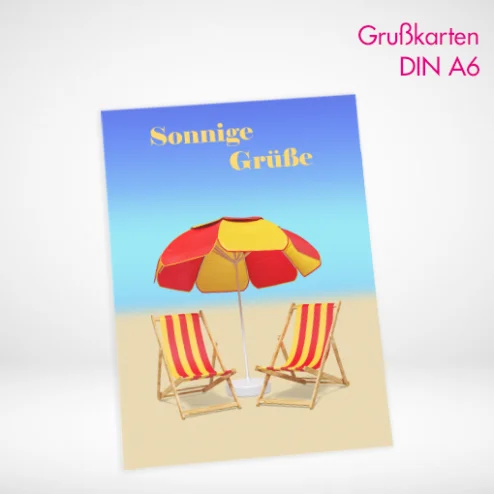 Grußkarten A6 drucken und bestellen. Grußkarten A6 selbst online gestalten und drucken lassen.