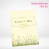 Hochzeitskarten A5 drucken und bestellen. Eigene Hochzeitskarten A5 selbst online gestalten und drucken lassen.
