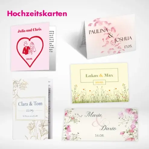 Hochzeitskarten drucken