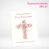 Kommunionskarten A7 drucken und bestellen. Kommunionskarten A7 selbst online gestalten und bei PrintOnline24 drucken lassen.