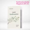 Konfirmationskarten Klappkarten A5 drucken und bestellen. Konfirmationskarten Klappkarten A5 online gestalten und drucken lassen.