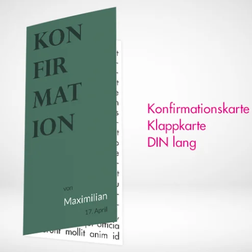 Konfirmationskarten Klappkarten DIN-Lang drucken auf hochwertige Papiere. Konfirmationskarten Klappkarten DIN-Lang online gestalten und bestellen.