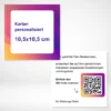 Karten personalisiert 105x105 mm auf verschiedenen Papierstärken drucken und bestellen bei PrintOnline24.