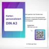 Karten personalisiert A3 drucken und bestellen bei PrintOnline24. Karten personalisiert A3 selbst online gestalten und drucken lassen.
