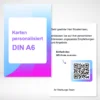 Karten personalisiert A6 drucken und bestellen bei PrintOnline24. Karten personalisiert A6 selbst online gestalten und drucken lassen.