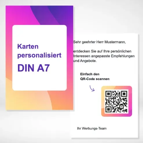Karten personalisiert A7 drucken und bestellen bei PrintOnline24. Karten personalisiert A7 selbst online gestalten und drucken lassen.