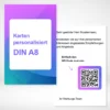 Karten personalisiert A8 drucken und bestellen bei PrintOnline24. Karten personalisiert A8 selbst gestalten und drucken lassen.