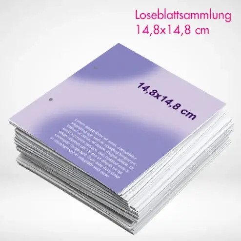 Alternative view of Loseblattsammlung 148x148 mm farbig