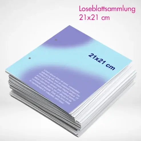 Alternative view of Loseblattsammlung 21x21 cm farbig