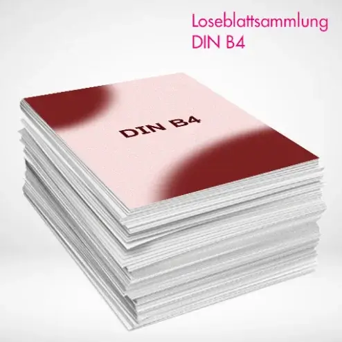 Loseblattsammlung B4 farbig drucken und bestellen. Loseblattsammlung B4 farbig drucken lassen bei PrintOnline24.