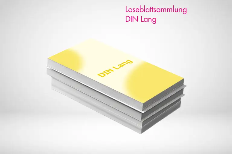 Loseblattsammlung DIN Lang farbig drucken und bestellen. Loseblattsammlung DIN Lang farbig drucken lassen.