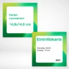 Karten nummeriert 148x148 mm drucken und bestellen. Karten nummeriert 148x148 mm in verschiedenen Papierstärken drucken lassen.