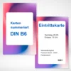 Karten nummeriert B6 drucken lassen. Karten nummeriert B6 bestellen bei PrintOnline24.