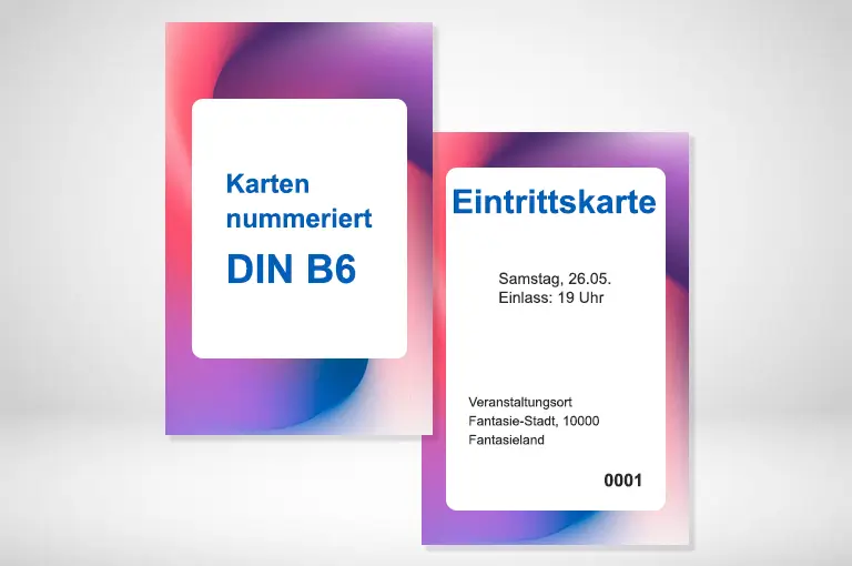 Karten nummeriert B6 drucken lassen. Karten nummeriert B6 bestellen bei PrintOnline24. Karten nummeriert B6 drucken lassen. Karten nummeriert B6 bestellen bei PrintOnline24.