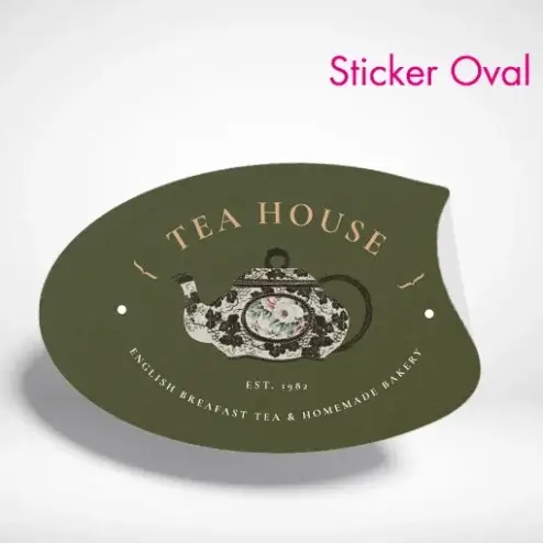 Sticker oval gross drucken und bestellen. Sticker oval selbst online gestalten und drucken lassen.