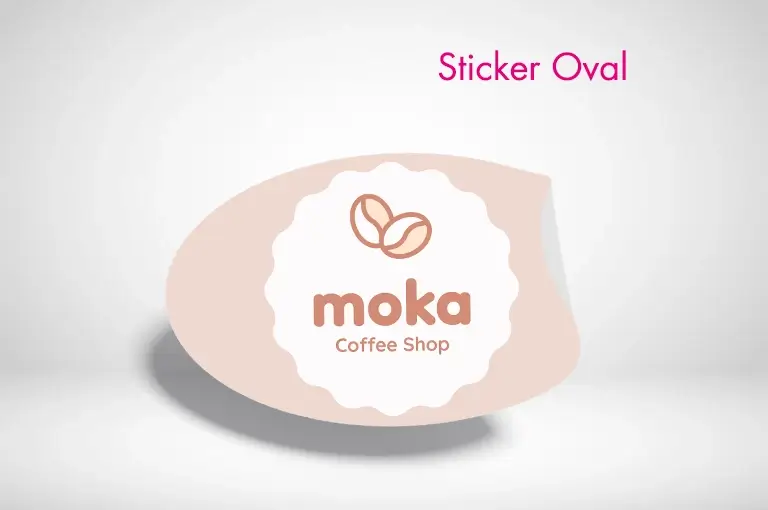 Sticker oval drucken