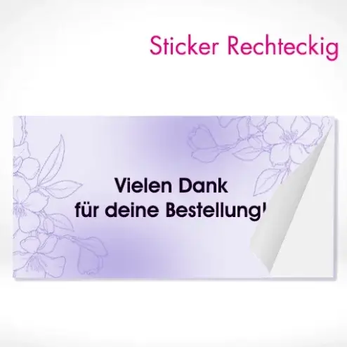 Sticker rechteckig drucken und bestellen. Sticker rechteckig selbst online gestalten und drucken lassen.