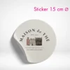 Sticker rund 15 cm drucken lassen. Runde Sticker selbst online gestalten und bestellen bei PrintOnline24.