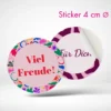 Sticker rund in 4 cm drucken lassen. Runde Sticker selbst online gestalten und bestellen.